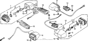 VF1100S Задний фонарь