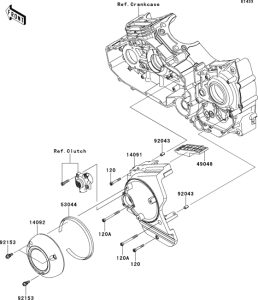 VN1700 Крышка цепи привода