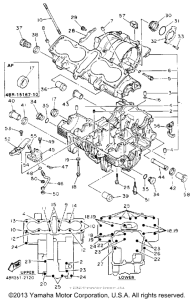 XJ600SE Картер двигателя