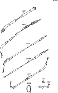 EX250 Тросы управления