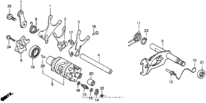 XR650L Вилка переключения передач