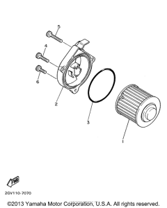 XV535HC Масляный фильтр