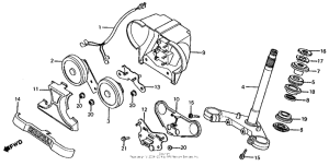 VF700S Steering stem + horn