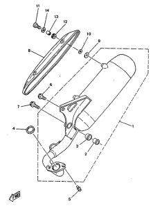 YN50R Выхлопная система