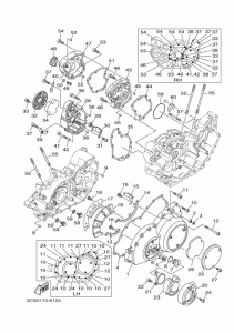 XV1900CT Crankcase cover ass`y  (v