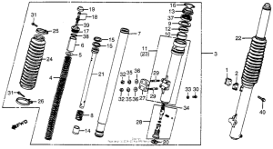CR250R Front fork 82