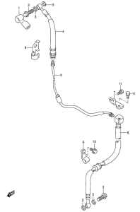 DR650 Передние тормозные трубки