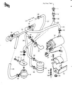 KZ1000 Топливный насос