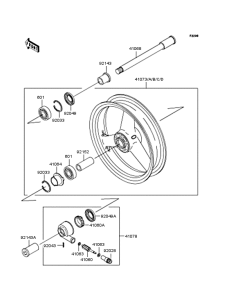 ZR1200 Переднее колесо