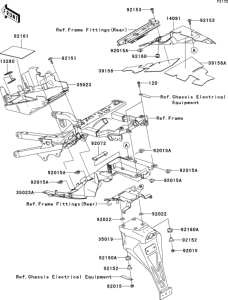 ZX636 Заднее крыло