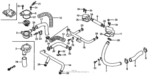 VF750S Water pipe + thermostat