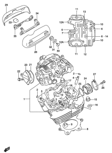 GZ250 Головка цилиндров