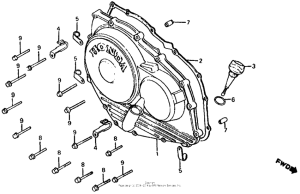  Крышка картера правая