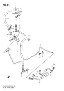 AN400 Задние тормозные трубки