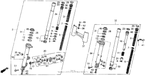 GL1500I Передняя вилка 1