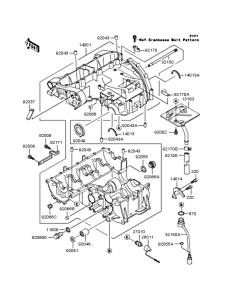 ZR400 Картер двигателя
