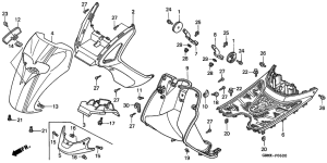 SFX50 Front fender / step floor