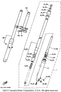 RT100F Передняя вилка