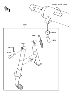 BJ250LGFA アクセサリ(センター スタンド)