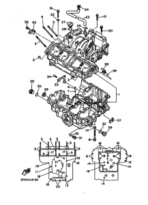FZR750R Картер двигателя