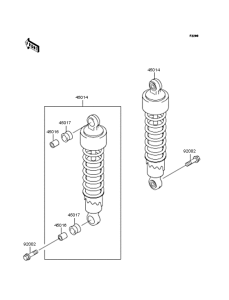 BJ250 Амортизатор