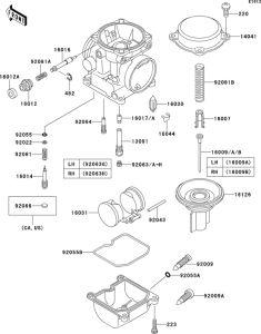 EN500 Carburetor parts(1 / 2)