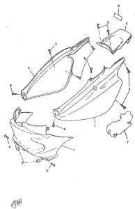 CW50RS Боковые обтекатели