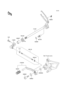 EX250 Переключатель передач