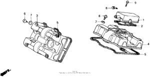 VFR700F Крышка головки цилиндров