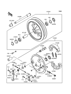 BJ250 Переднее колесо