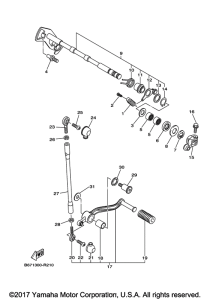 FZ10HB Вал переключения