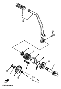 DT80MX Кик стартер