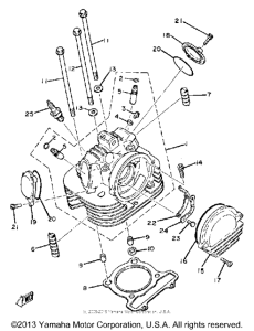 SR250TH Головка цилиндров