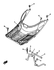 YA50R Stand. footrest