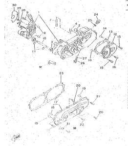 CW50RS Картер двигателя
