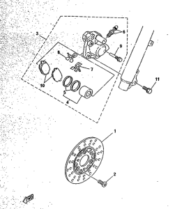 CY50R Freno delantero