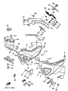 XVZ13TD Боковые обтекатели