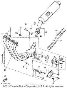 FZR1000W Выхлопная система