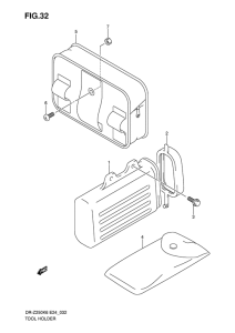 DR-Z250 Держатель для инструментов