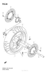 AN650 Переднее колесо