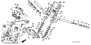 CB450S Handle pipe / top bridge