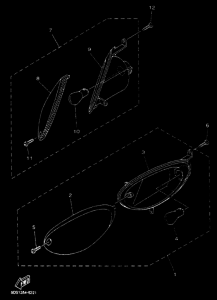 YP125E YP125R Проблесковый световой сигнал