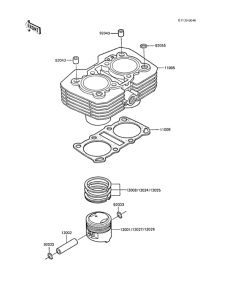 ER250 Цилиндр и поршни