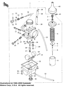 KDX80 Carburetor 1 / 2