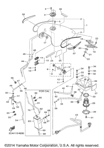 XVS1300CTF Топливный бак