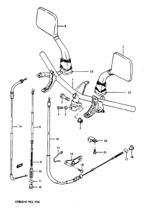 CP80 Guidon et retroviseur