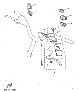YN50R Handle switch. lever