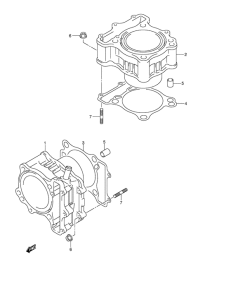 DL650 Цилиндр
