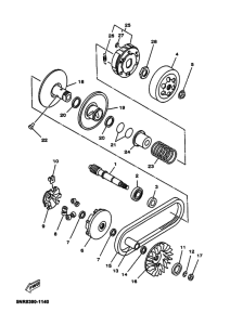 YP125E Бендикс