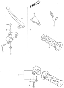 AY50 Зажим рукоятки